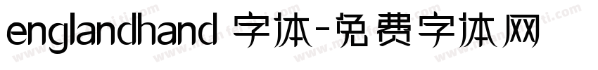englandhand 字体字体转换